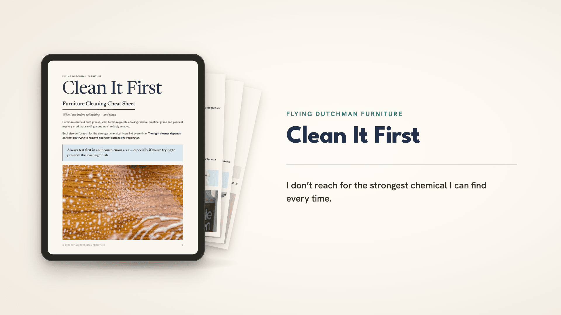 Clean It First