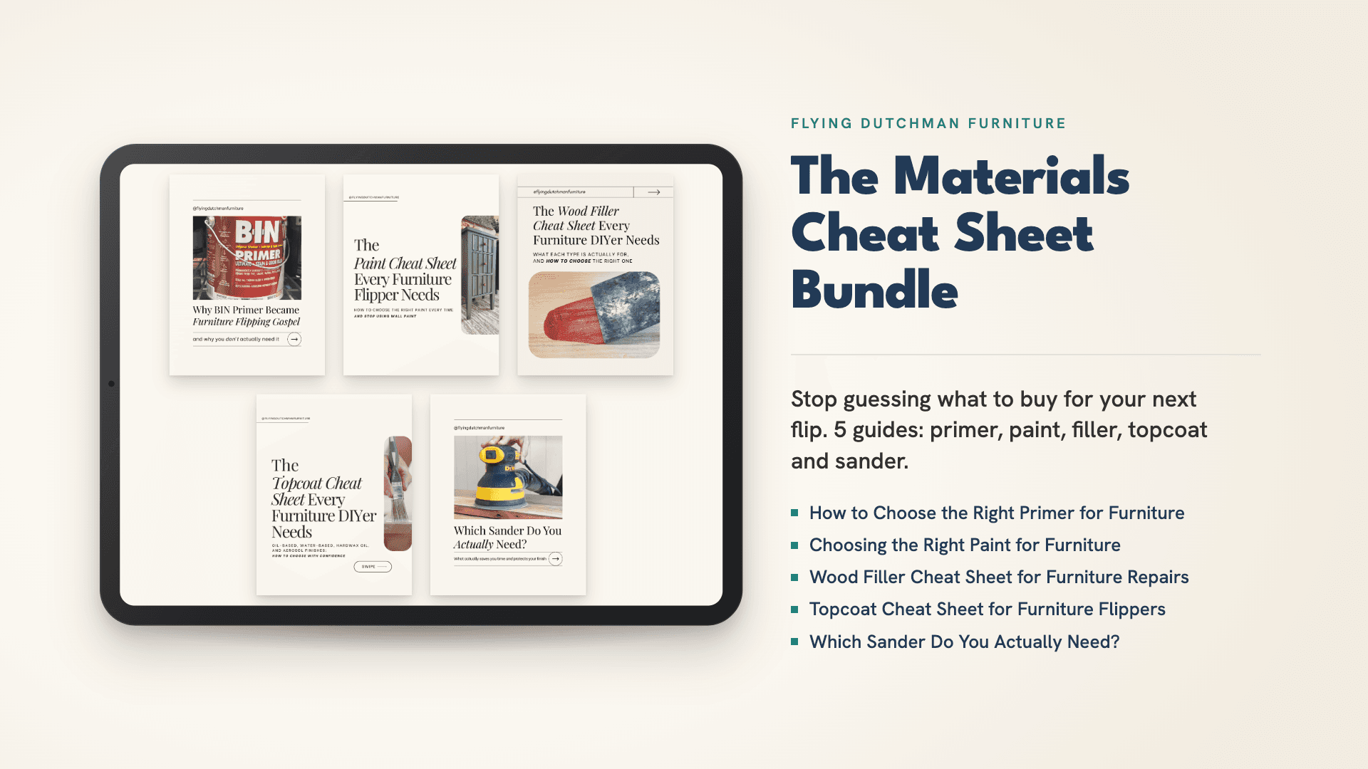 Materials Cheat Sheet Bundle