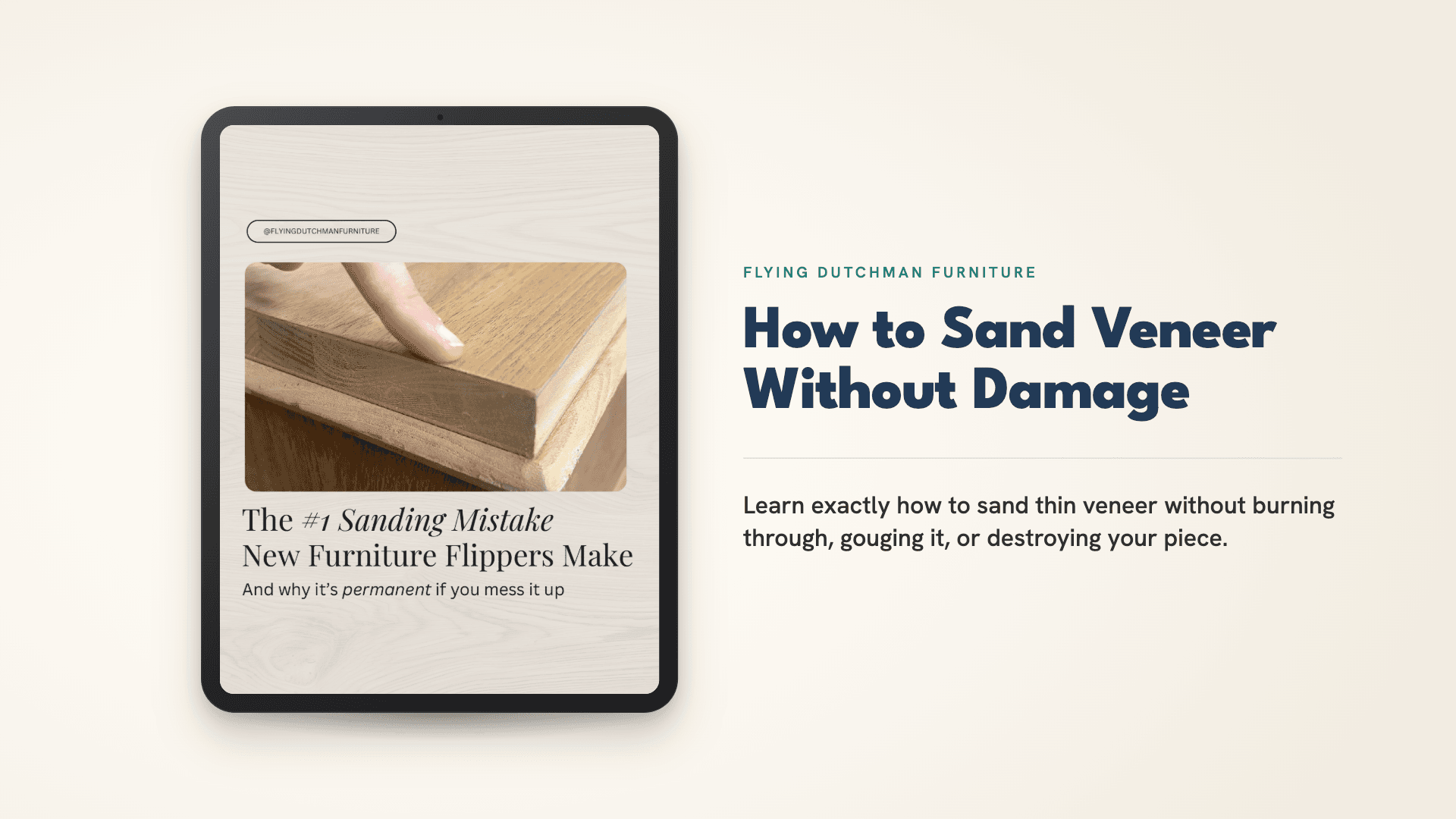 How to Sand Veneer Without Damage