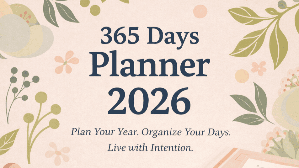 365 Days Planner 2026