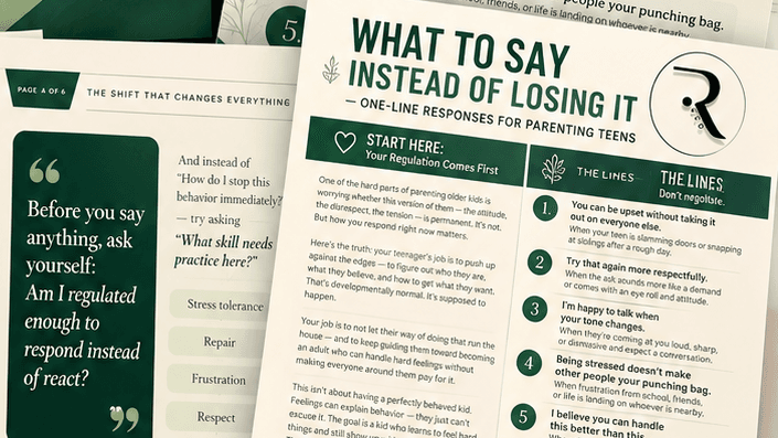 The Teen Parenting Cheat Sheet