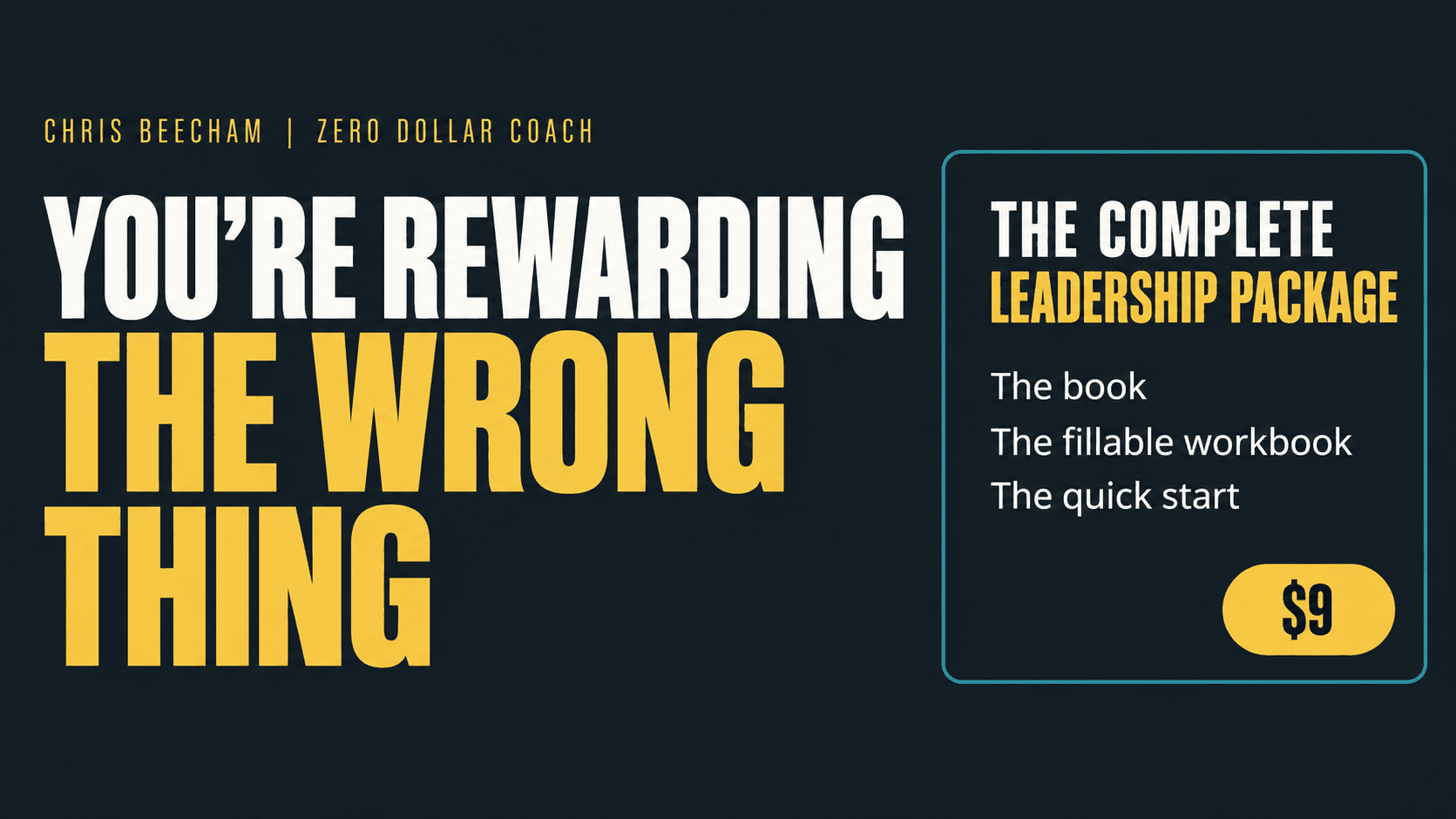 You're Rewarding the Wrong Thing
