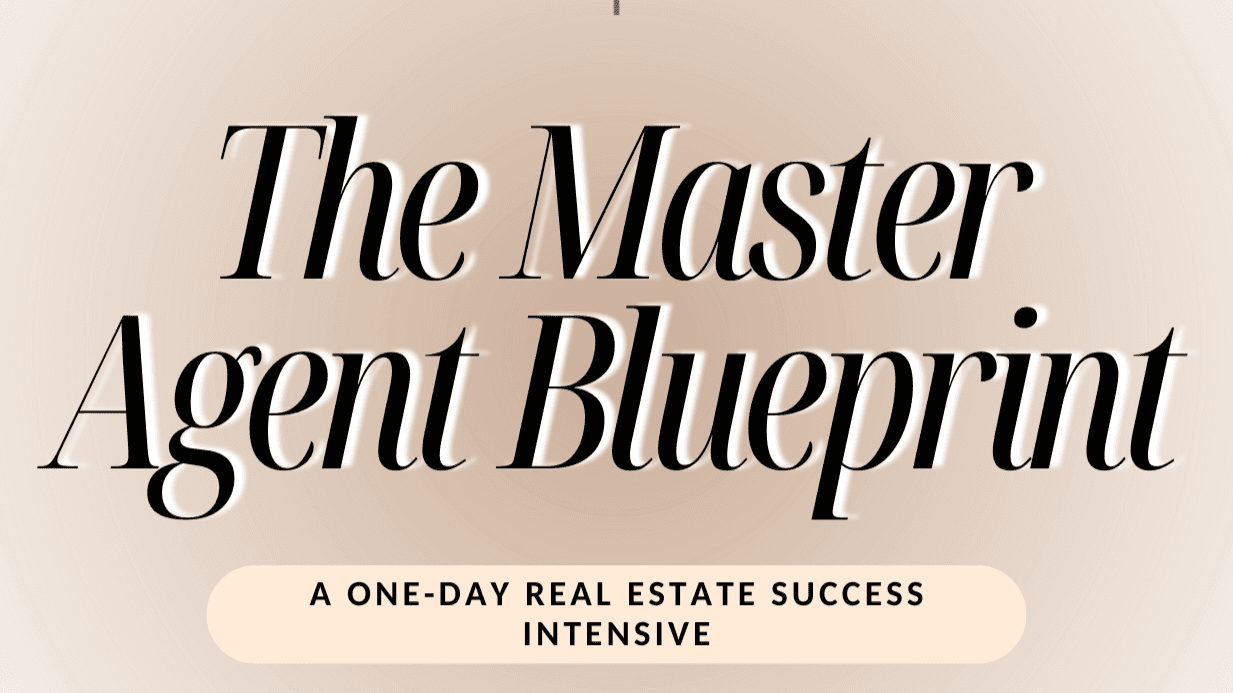 Master Agent Blueprint Workbook (Digital Download)