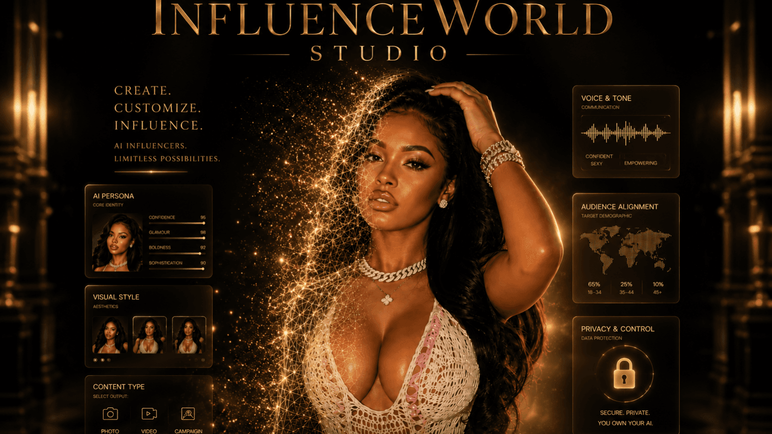 InfluenceWorld Studio™ PRO — 8 Ready-Made Personas
