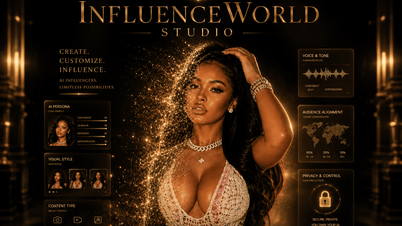 InfluenceWorld Studio™ — Build Your AI Influencer!