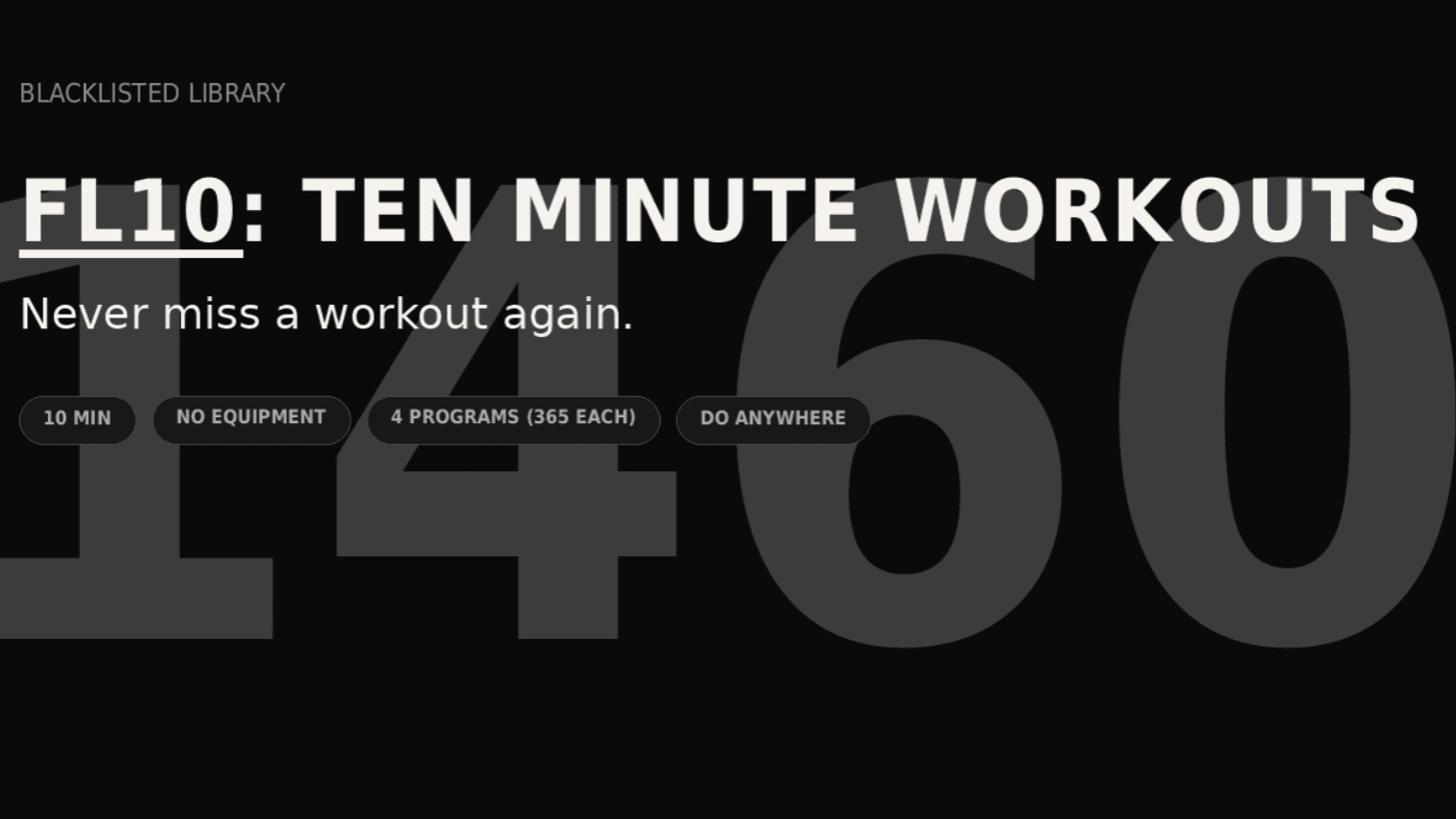 FL10: Ten Minute Workouts