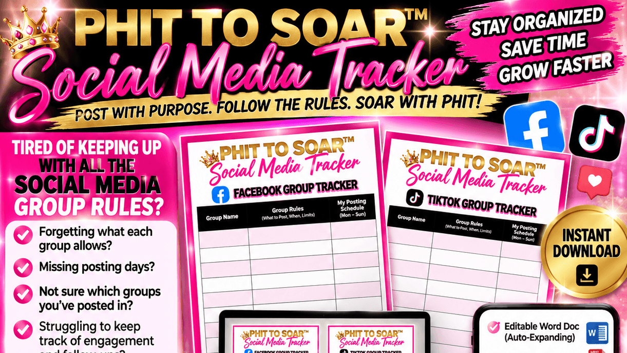 PHIT TO SOAR SOCIAL MEDIA TRACKER