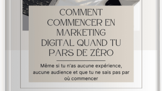 Commencer en marketing digital de Zéro