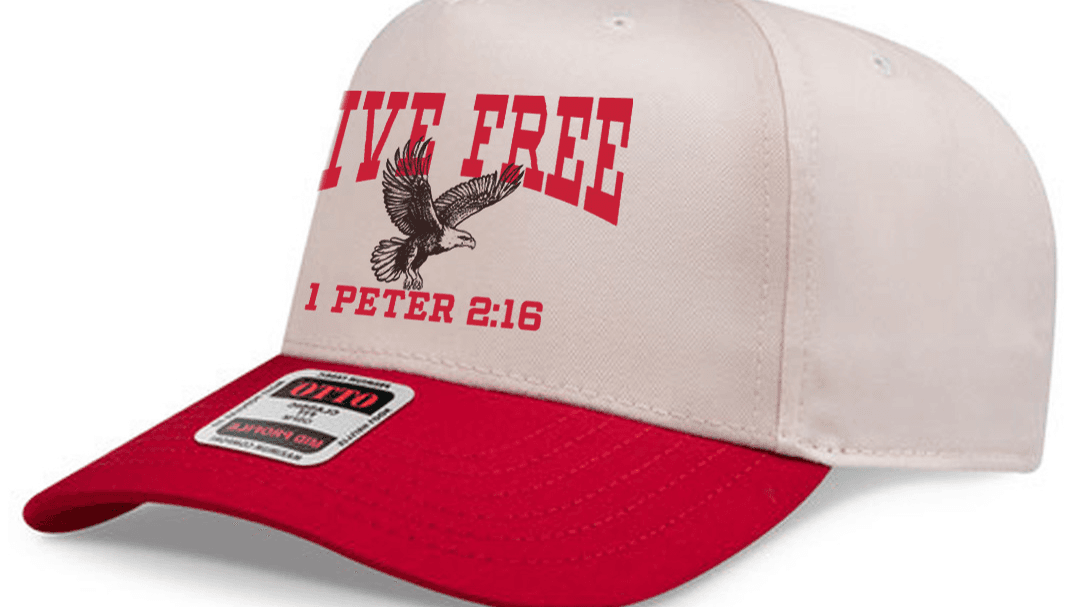 Live Free Eagle Hat - Red