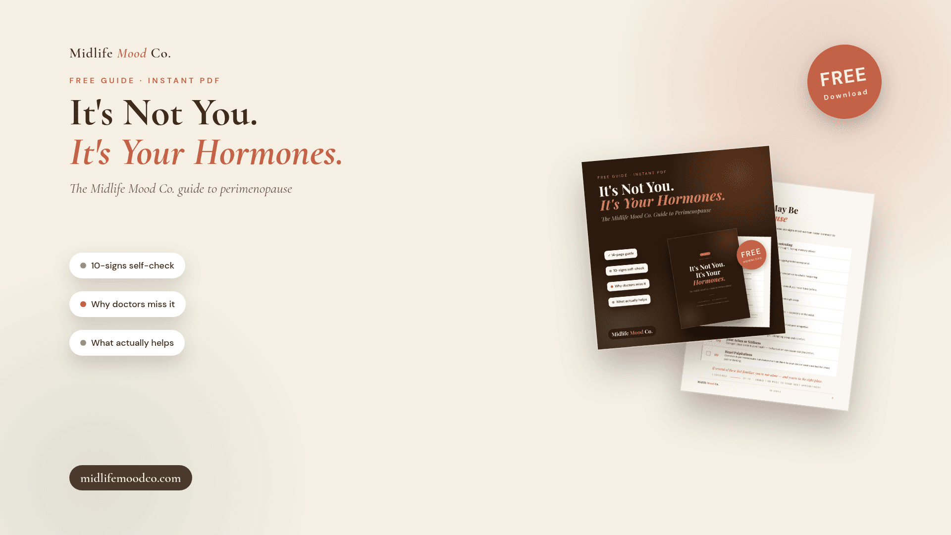 It's Not You, It's Your Hormones: The Free Guide