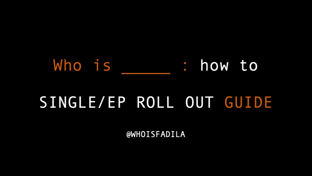 NEW ARTIST SINGLE/EP ROLL OUR GUIDE
