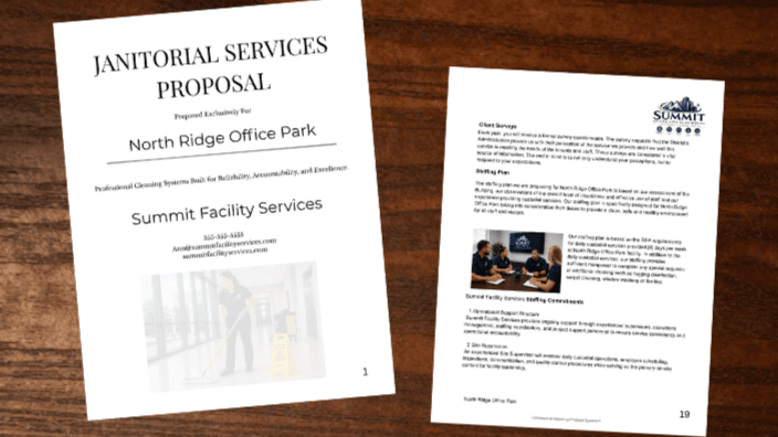 Commercial Cleaning Proposal System Template