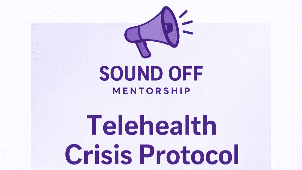 FREE: Telehealth Crisis Protocol for PMHNP's