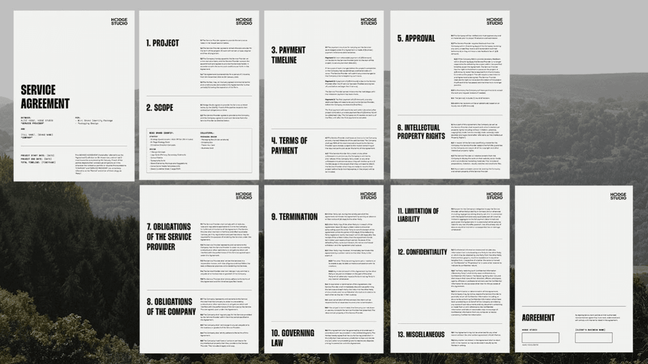 Freelance Design Contract Template