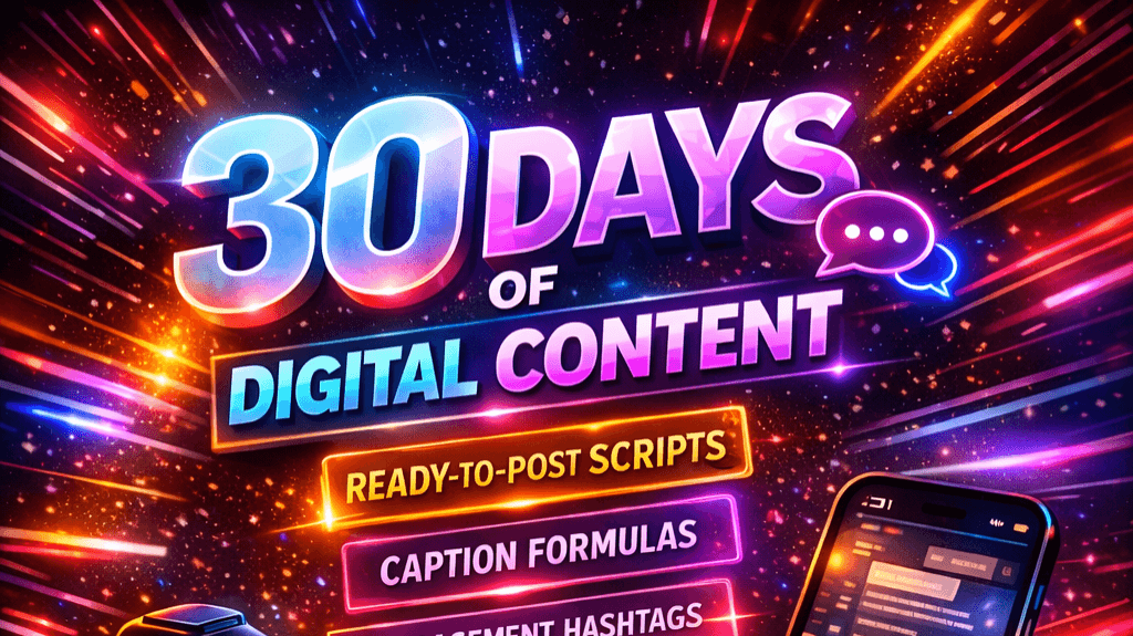 30 Days of Digital Product Content