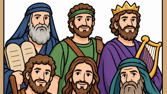 ABC'S: Men of the Bible Coloring Book