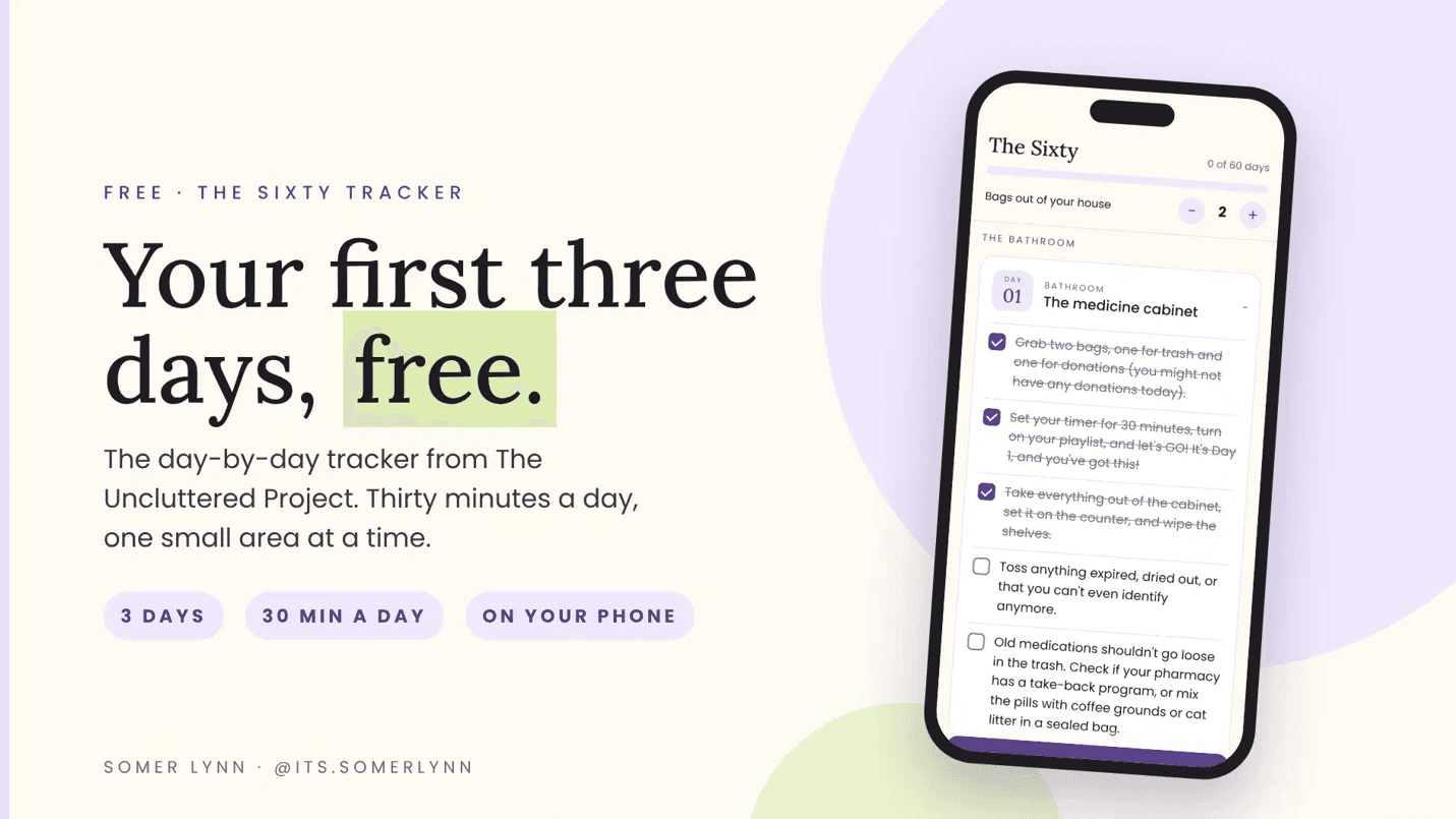 The 3-Day Clutter Kickstart App (Free)