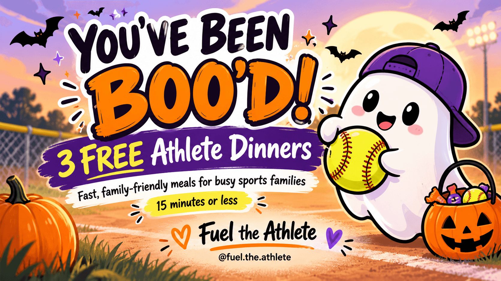 You've Been BOO'd! | 3 Free Athlete Dinners