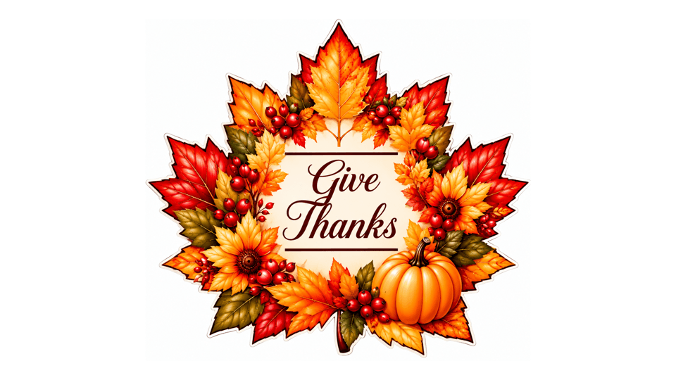 Thanksgiving Maple Leaf Utensil Holder | Printable