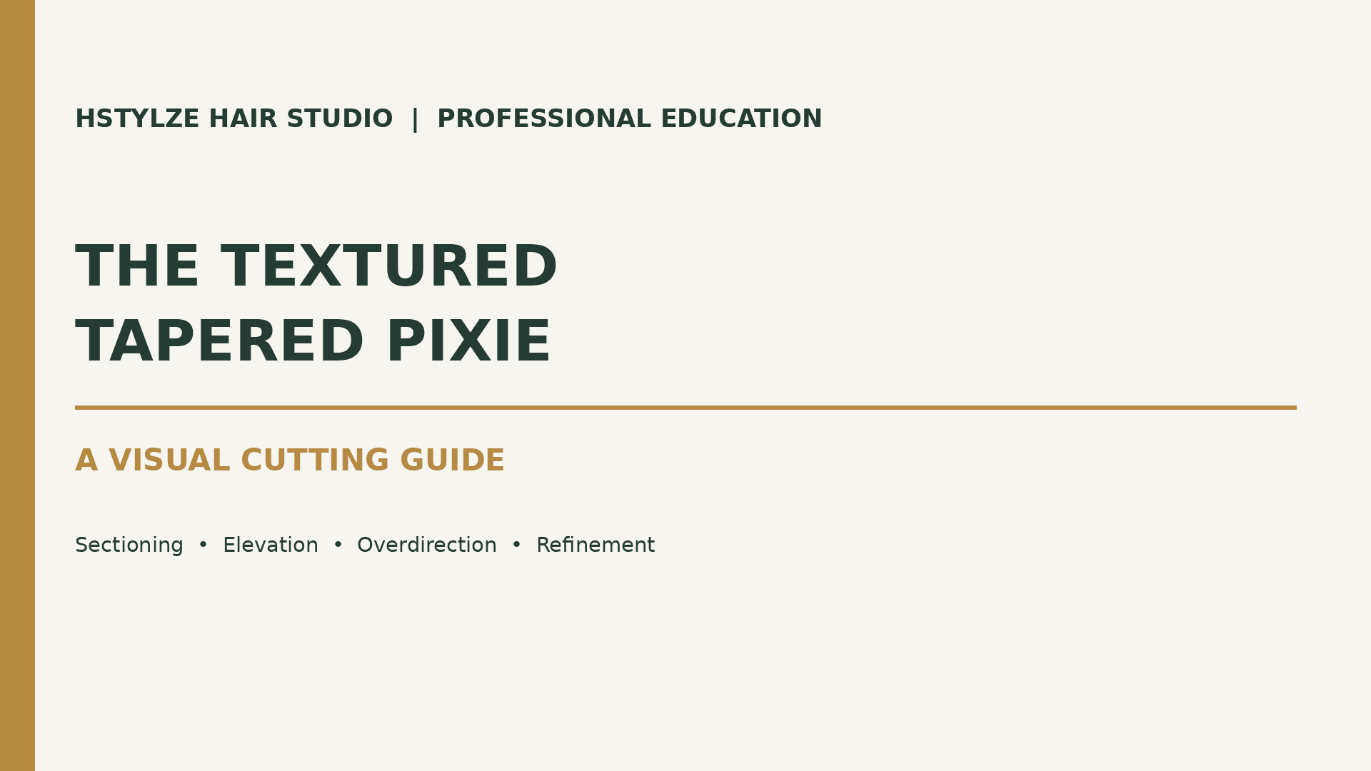 The Textured Tapered Pixie Cutting Guide