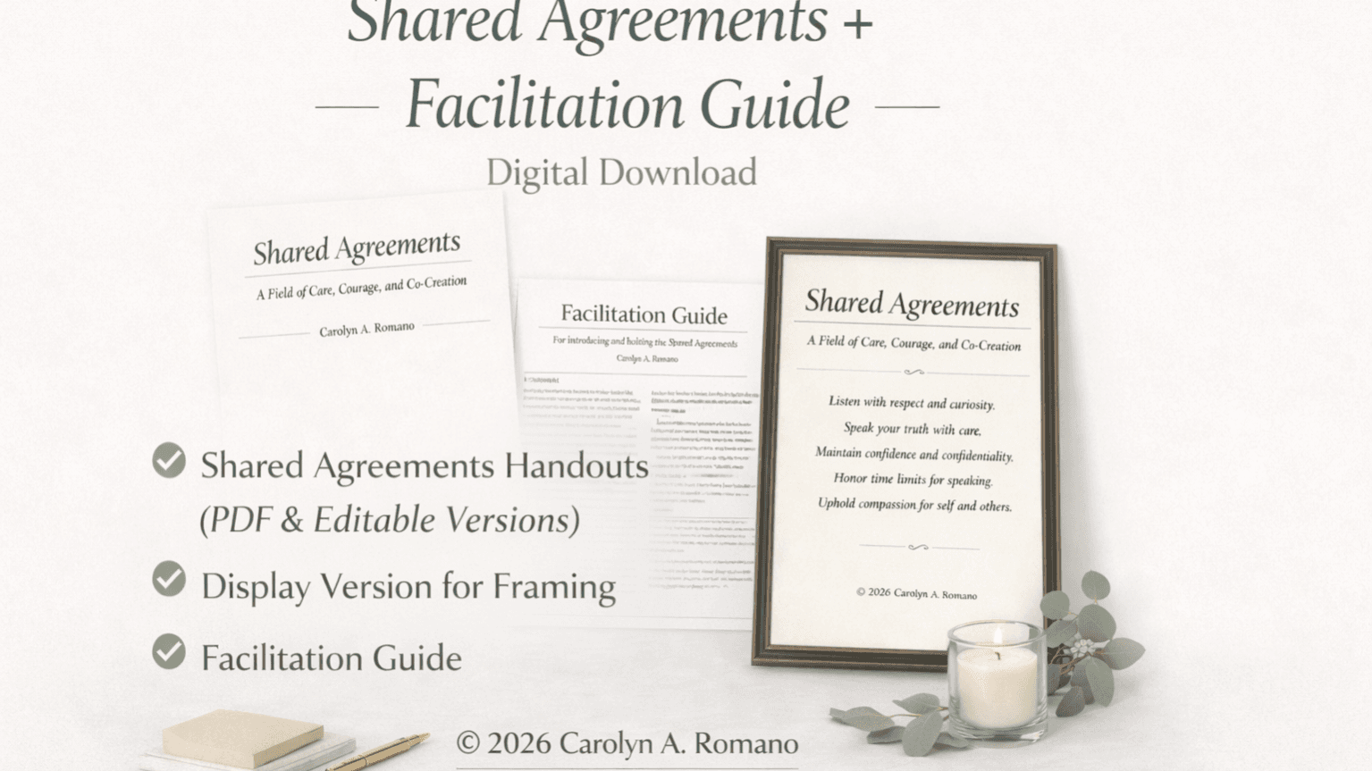 Shared Agreements for Retreats & Circles