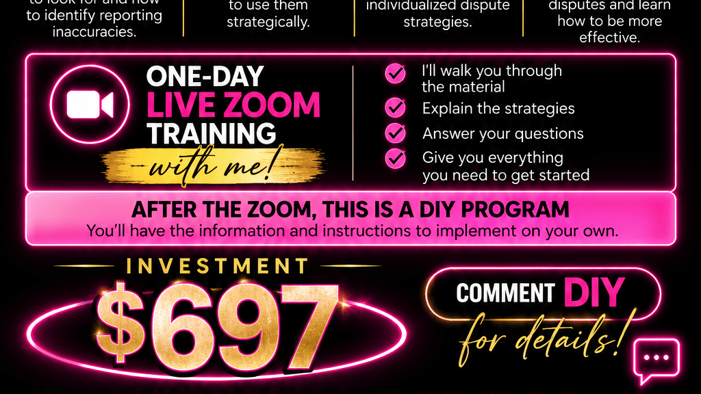 DIY Dispute Strategy Package