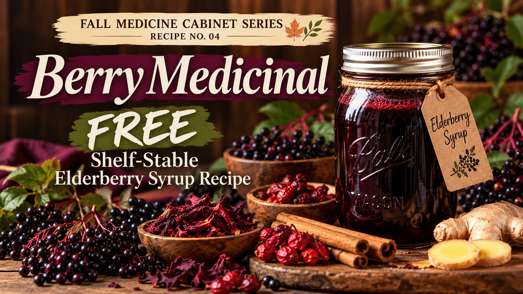 The Fall Medicine Cabinet: Elderberry Syrup