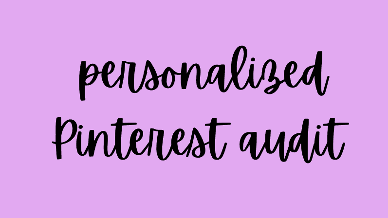 Pinterest Account Audit