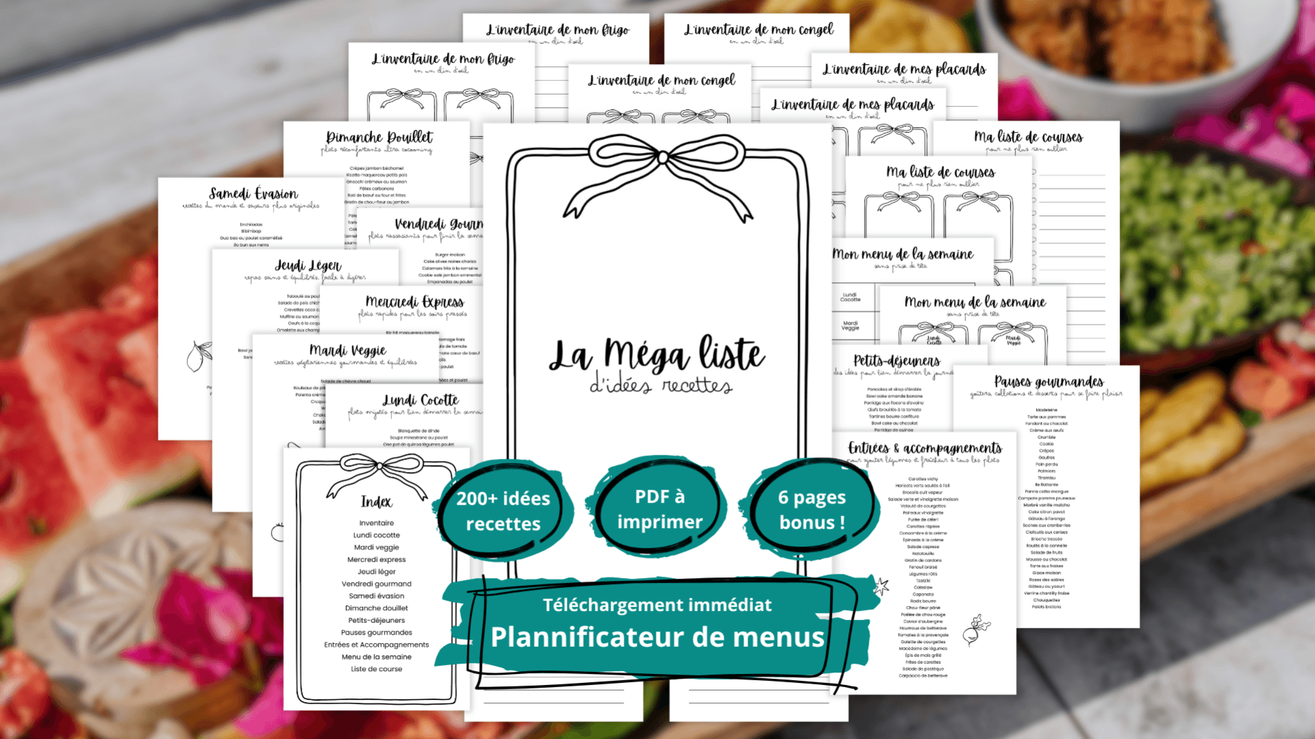 La MÉGA Liste d'idées recettes