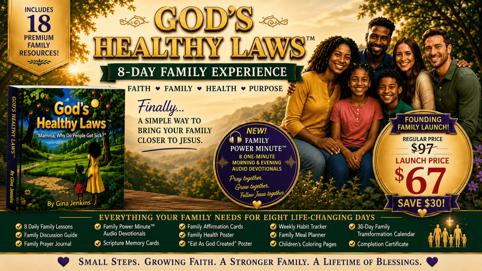 God's Healthy Laws™ 8-DAY FAMILY EXPERIENCE