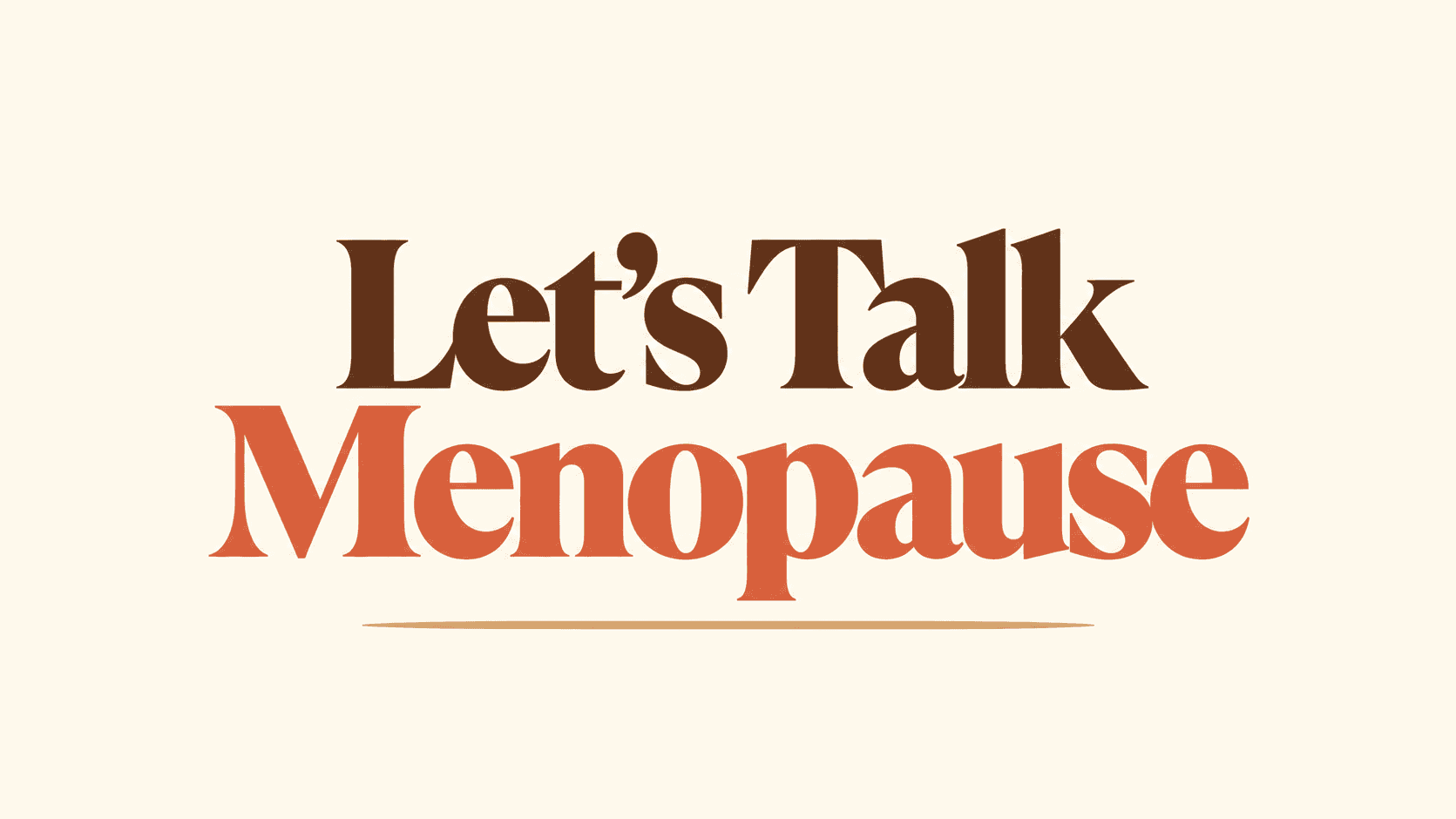 Let's Talk Menopause