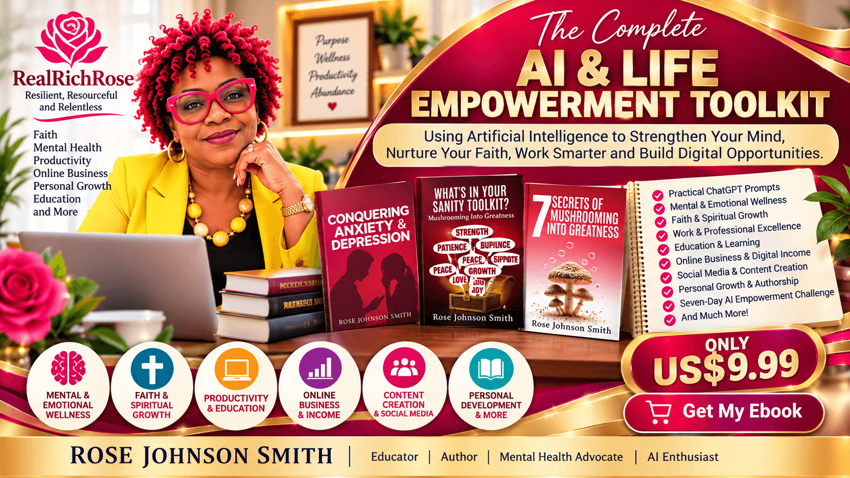 Get My RealRichRose AI & Life Empowerment Toolkit