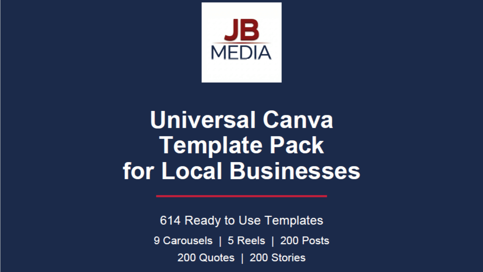 Universal Canva Template Pack for Local Businesses