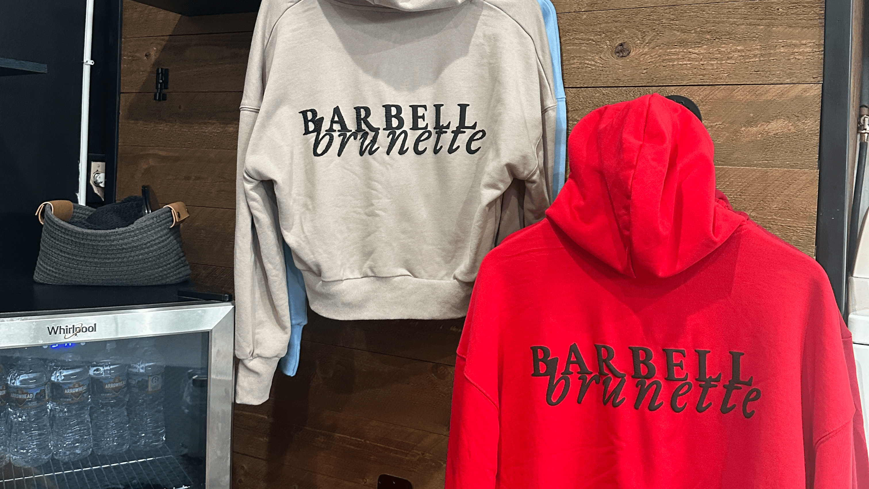 Barbell Brunette Zip-Up Hoodie