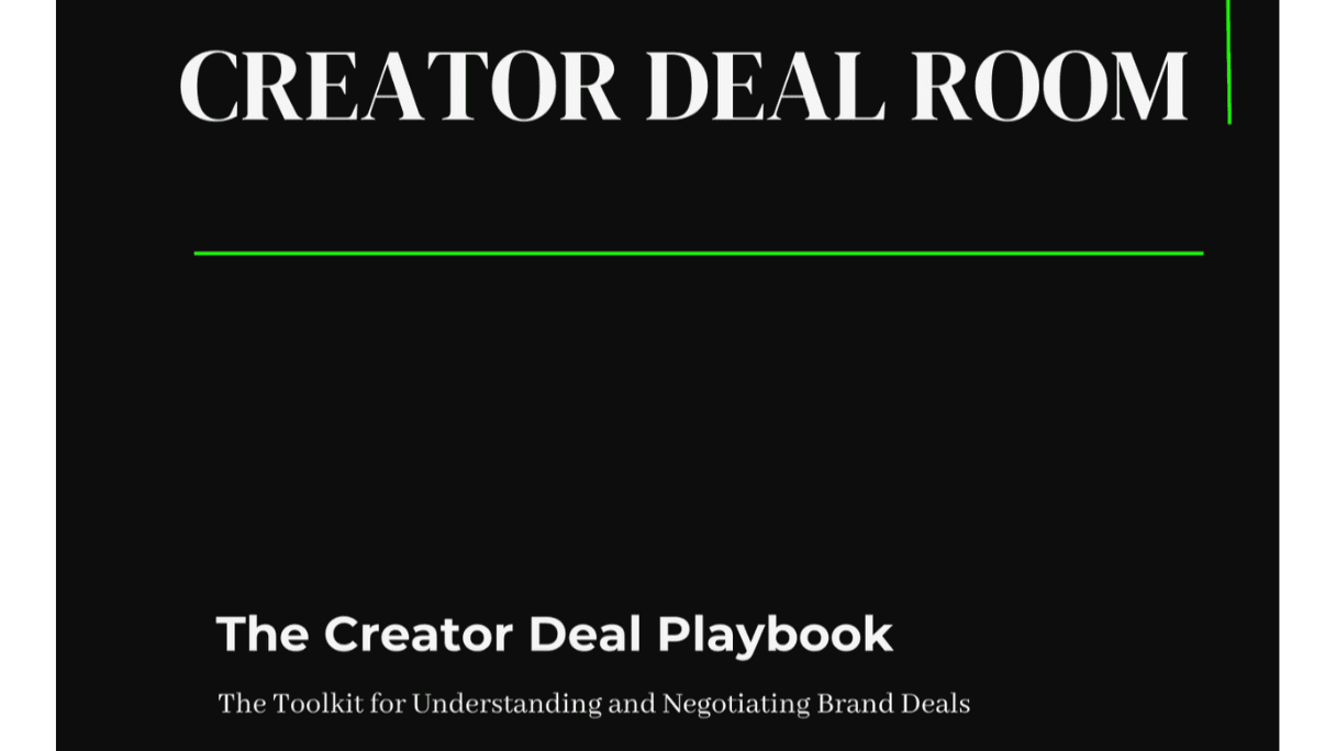 The Creator Deal Playbook