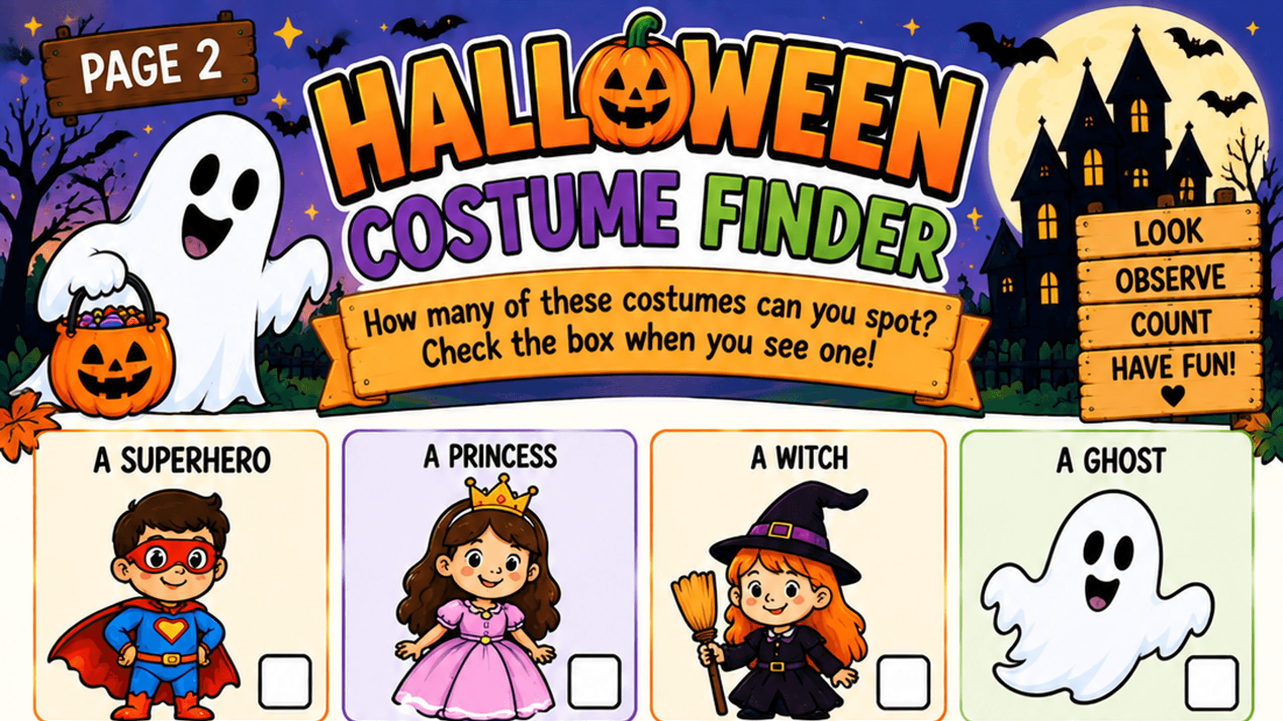 Halloween Adventure Pack Ages 2-8