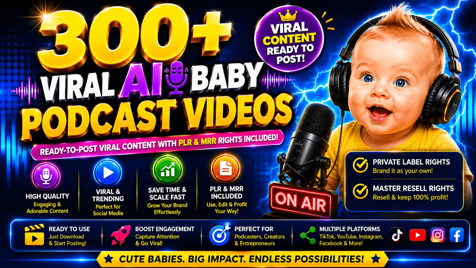 300+ AI CUTE BABY PODCAST VIDEOS