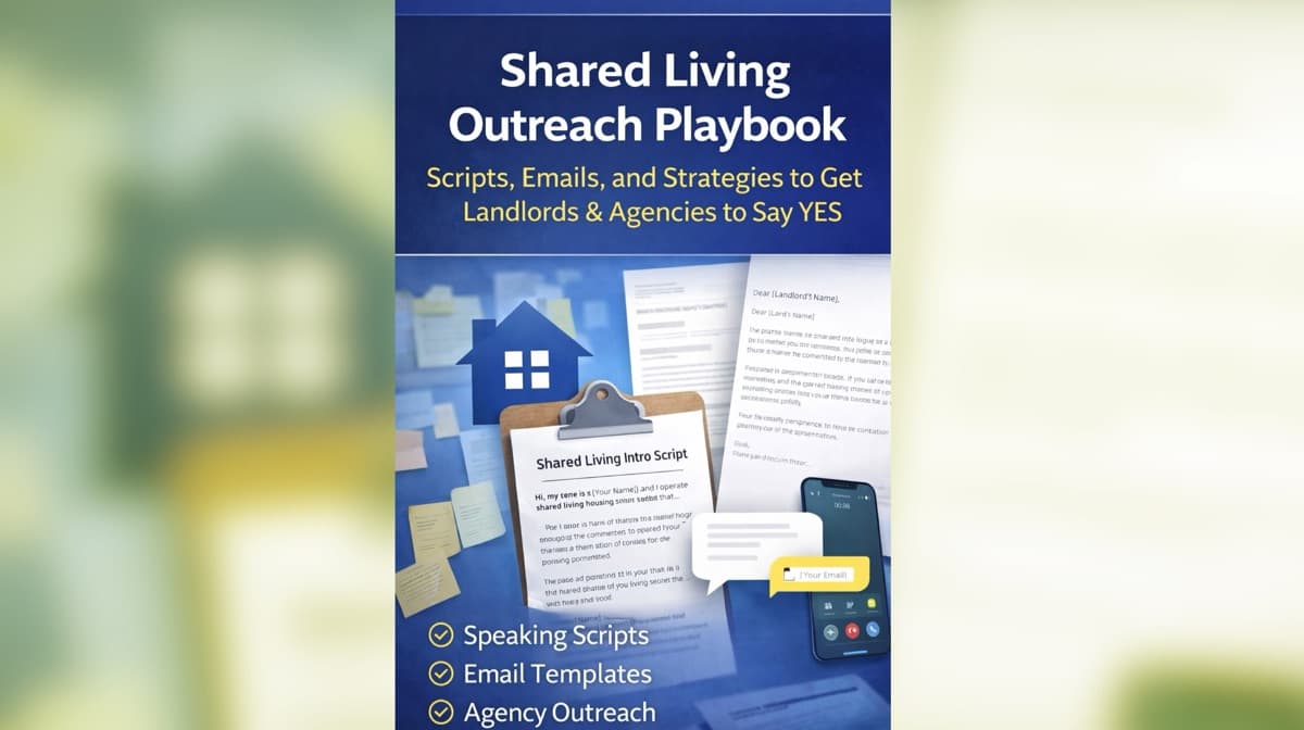 Shared Living Outreach Playbook | eBook + Scripts