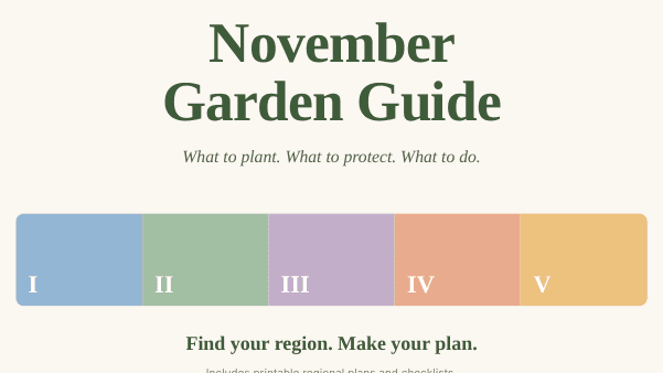 FREE November Garden Guide