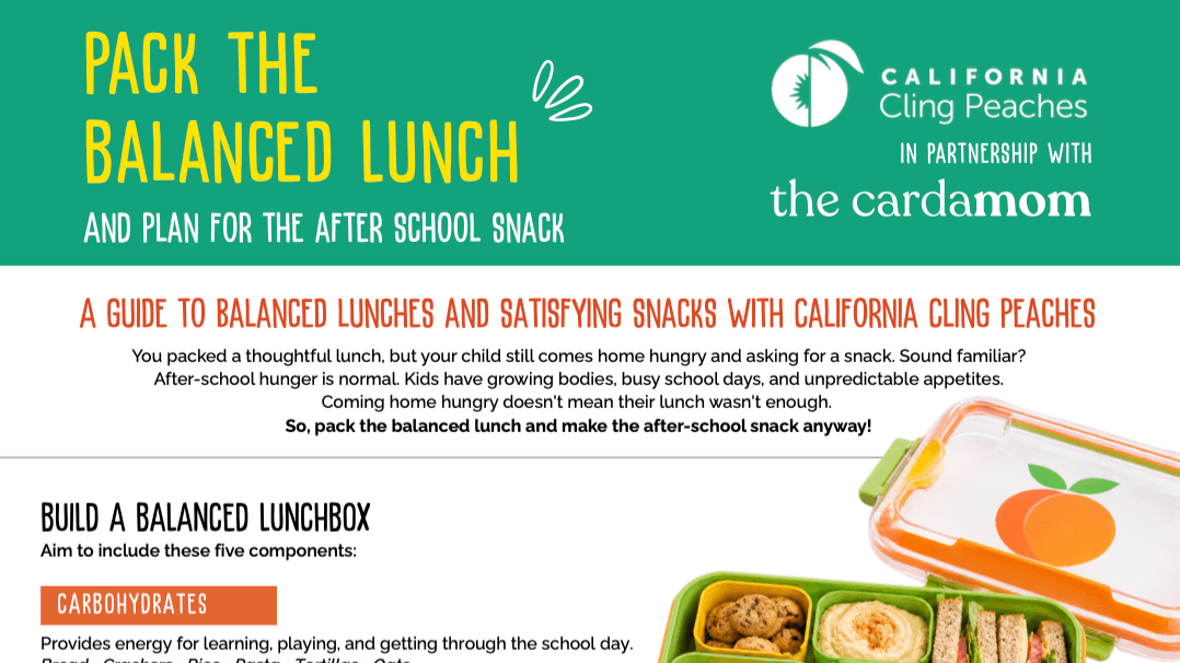 Pack the Balanced Lunch + Make the Snack Anyway đ