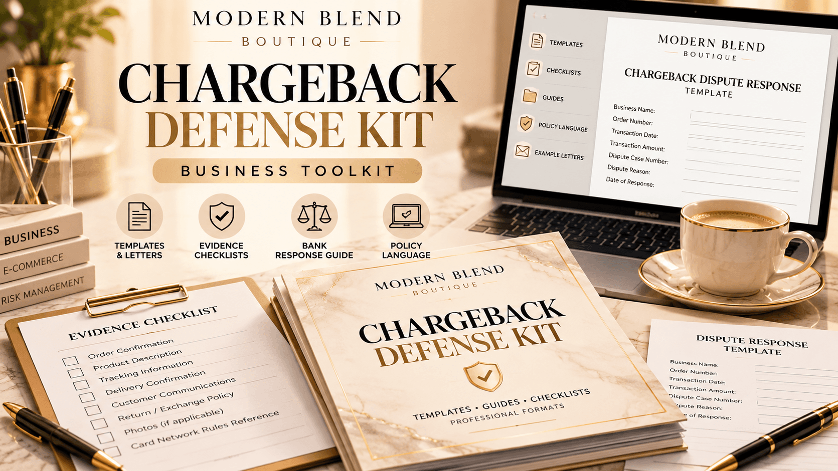🛡️ Chargeback Defense Kit | Business Toolkit