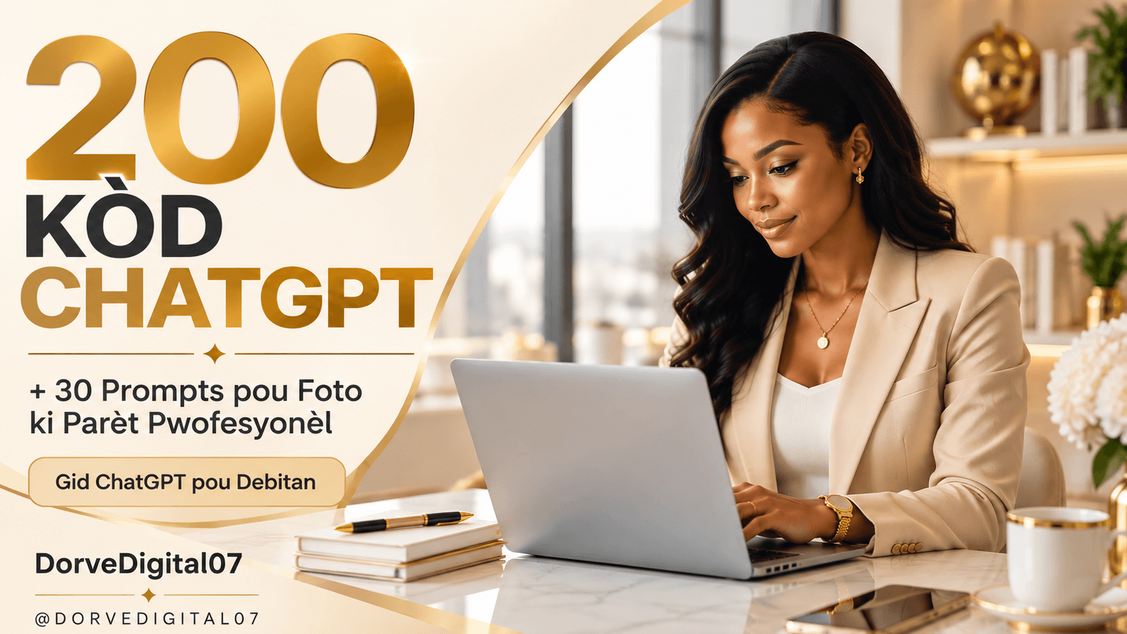 200 Kòd Majik ChatGPT + 30 Prompts pou Foto