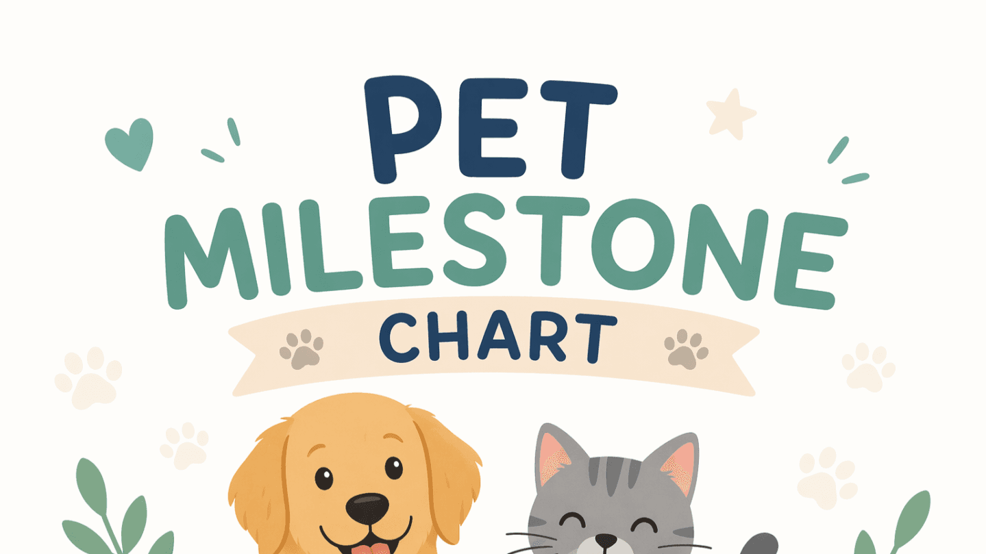Pet Milestone Chart