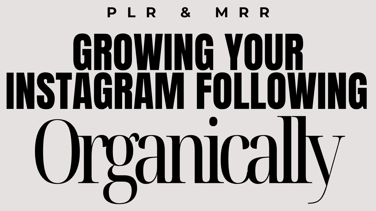 Get My Growing your instagram organically Now!