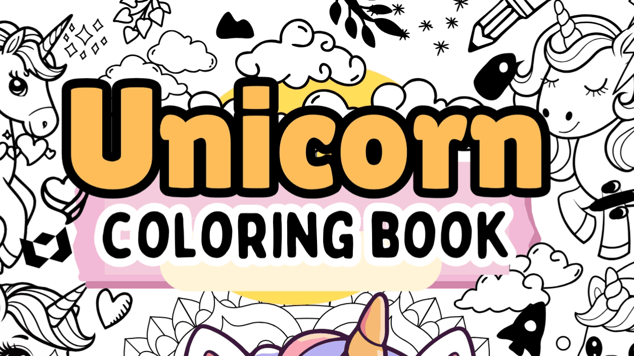 Get My children's Unicorn Colouring Book Now!