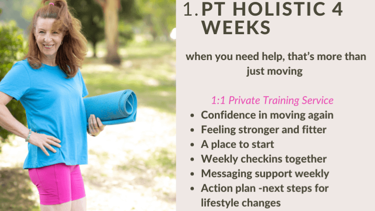 PT Move and Chat 1:1 60 min -4 weeks