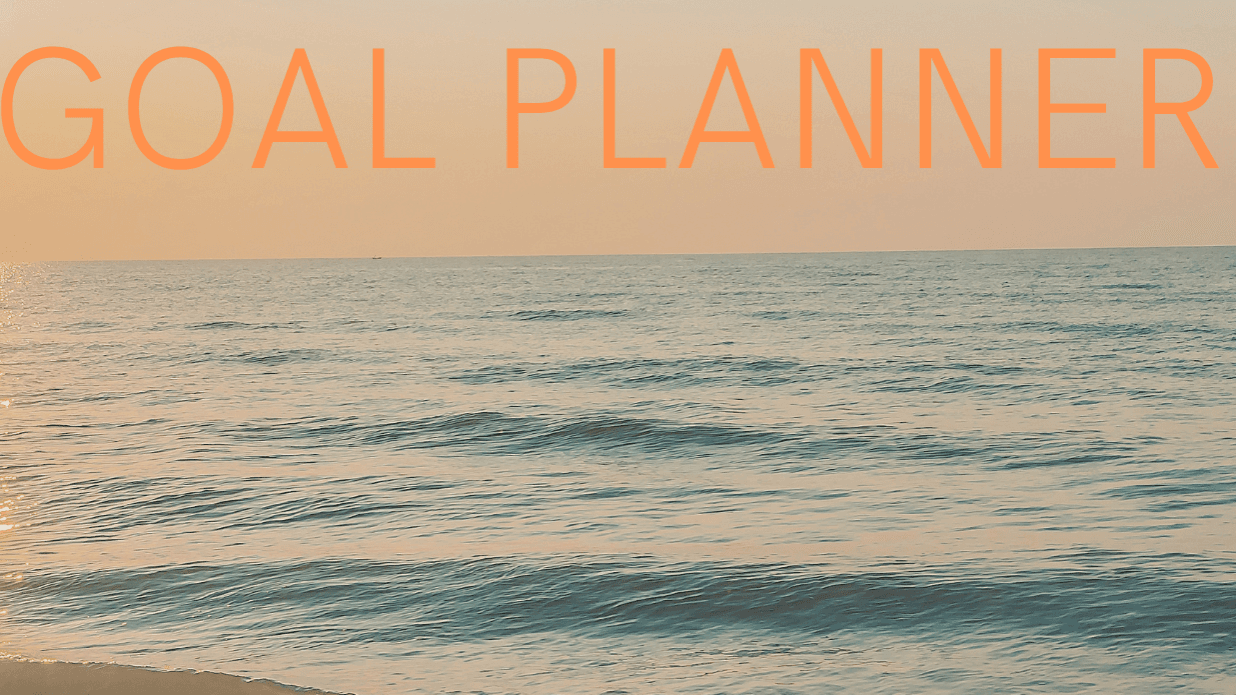 Get your GOAL PLANNER Now!