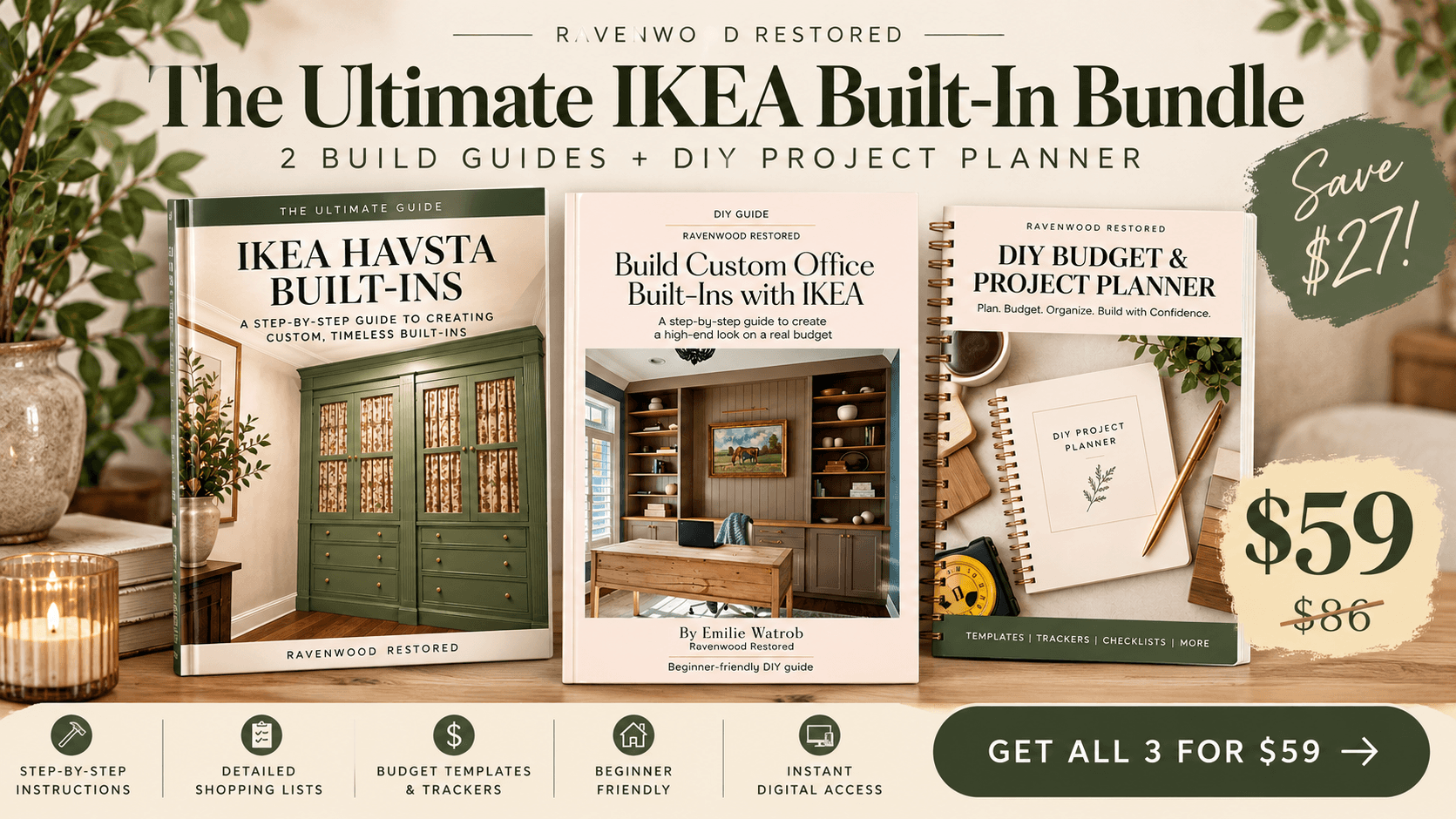 The Ultimate IKEA Built-In & DIY Planner Bundle