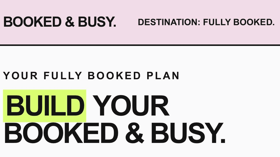 FULLY BOOKED