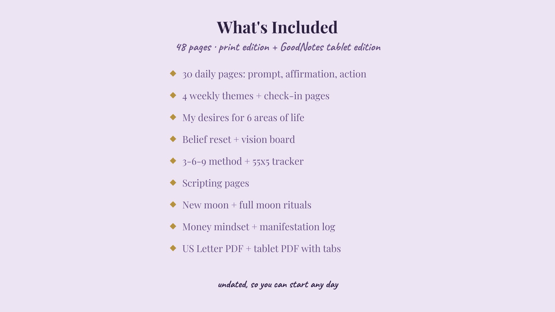 30-Day Manifestation Journal